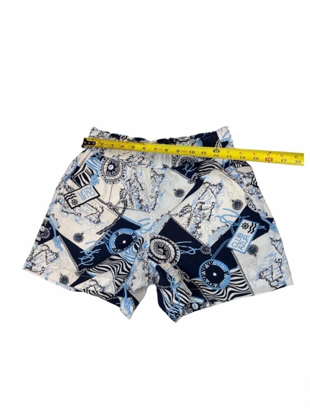 Talbots Washed Linen Pull on Shorts Cote D Azur Sz Xs‎ Nautical Sailor Core